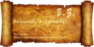 Beluzsár Zdenkó névjegykártya